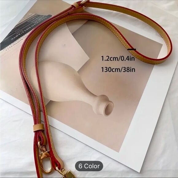 Vachetta Adjustable Crossbody/Shoulder Strap - Picture 2 of 5